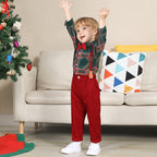 Boy Fashionable Suit Plaid Shirt Outfit LittleYogaSocks