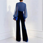 Velvet Jumpsuit With An Elegant Sophisticated Vibe VELORIA - Thread of Generations