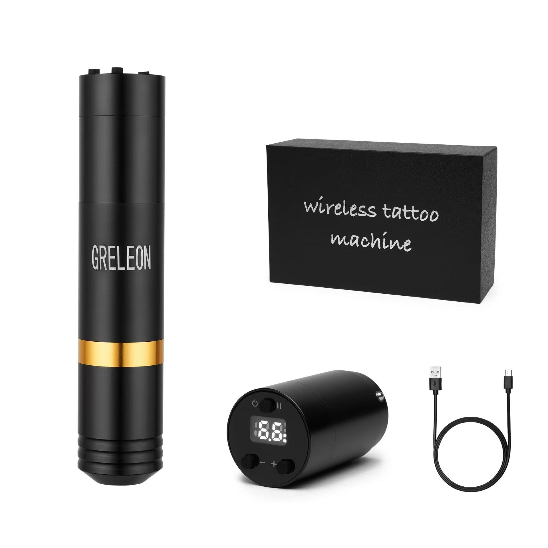 Cordless wireless tattoo pen with cutting-line technology for clean, precise lines. Lightweight, ergonomic design with extended battery life—ideal for detailed work and fine linework without cable hassle. VELORIA - Thread of Generations