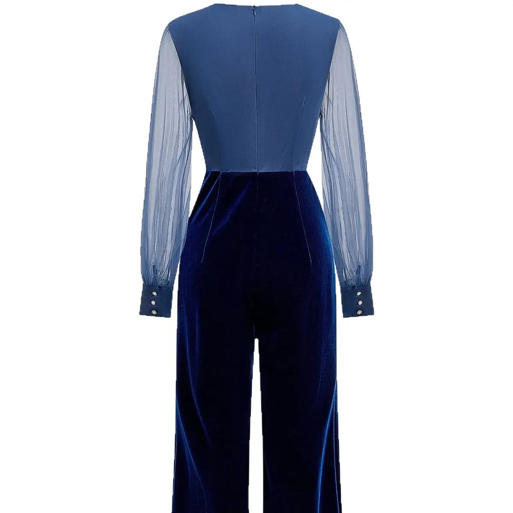 Velvet Jumpsuit With An Elegant Sophisticated Vibe VELORIA - Thread of Generations