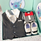 Gift Set Boxed Male Baby Clothes Gift Package 0-March LittleYogaSocks