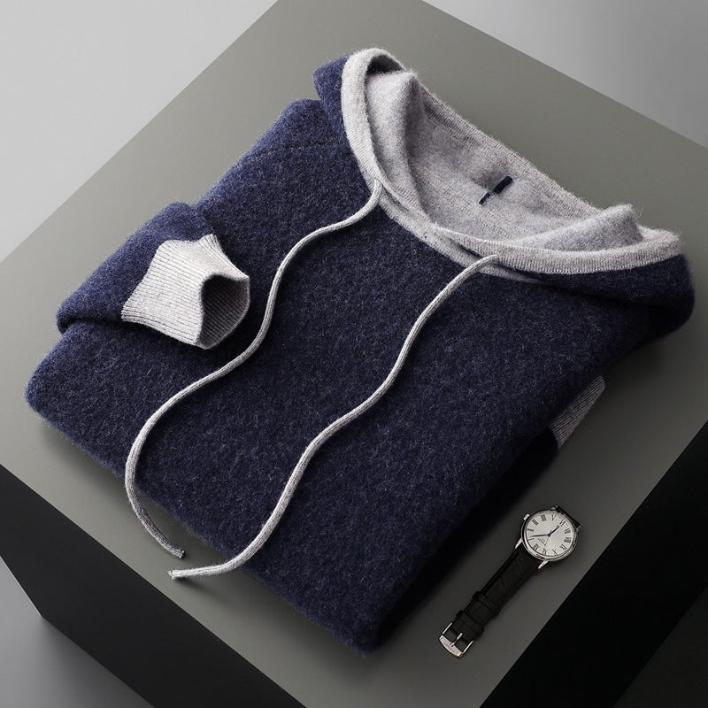 Knitted Hooded Pullover Sweater Coat LittleYogaSocks