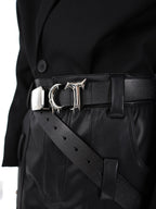 Pioneer Three-dimensional Metal Belt Irregular Stitching Design Trendy Belt Men And Women LittleYogaSocks