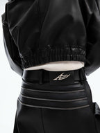Metal Design Sense Baggy Straight Trousers Men LittleYogaSocks