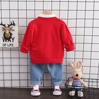 Cartoon Coat Three-piece Set 1-3 Years Old 4 Children's Clothes LittleYogaSocks